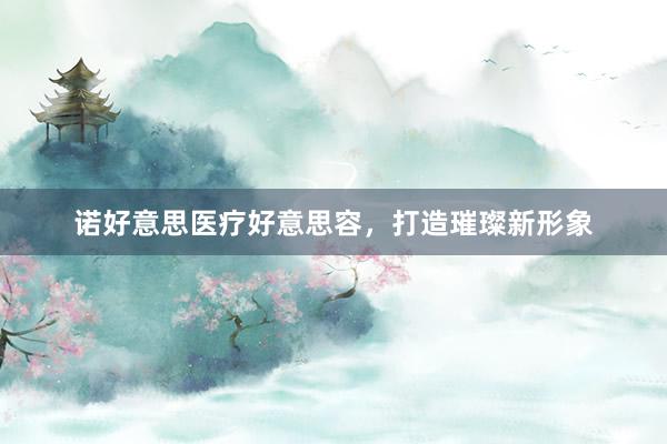 诺好意思医疗好意思容，打造璀璨新形象